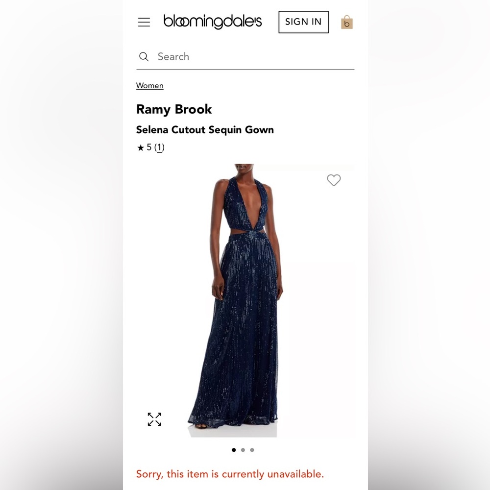 NEW Ramy Brook
Selena Cutout Sequin Gown - Picture 4 of 16